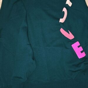 Rebellious One Green Crewneck Sweater with Relaxed Fit SKU56